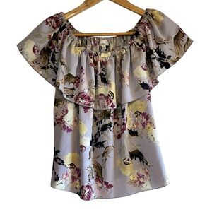 Wilfred Promener blouse off the shoulder floral print size S excellent condition